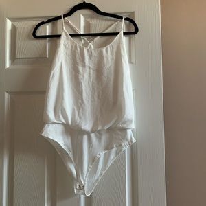 Soft White Tank Bodysuit